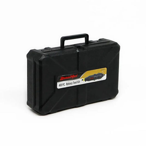 40-Piece Rotary Tool Kit With Variable Speed 8,000 To 30,000 RPM, 120V Corded, Includes Blow Mold Case, Ideal For Cutting, Grinding, Sanding, And Polishing black case