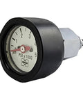 Mini Tech Gauge Kit Imperial Edition With Glow In The Dark Gauge Face Pro Grade Viton O Rings Inline Adapter Airspool Rubber Boot And HP Reg Port Install Kit For Regulators showing PSI readings