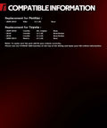 Compatibility information for Rear Wheel Bearing And Hub Assembly For Toyota Corolla 2009 2019 And Toyota Matrix 2009 2013 And Pontiac Vibe 2009 2010