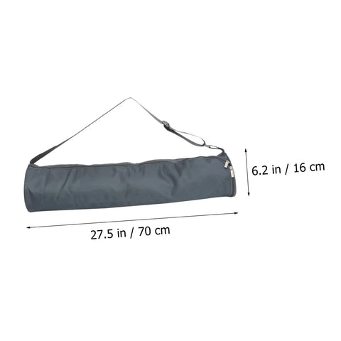 Large Capacity Yoga Mat Carrier Bag With Adjustable Shoulder Strap And Full Zip Closure Ventilated Waterproof Lining Pocket