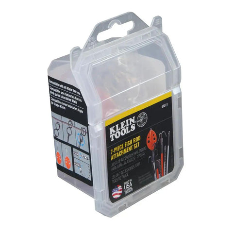 Splinter Guard Wire Fish Rod And Glow Rod Attachment Set in clear plastic case with labels visible