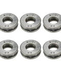 Durable Thrust Ball Bearing For Low Speed Axial Load 12mm Bore By 26mm Outer Diameter By 9mm Thick Precision Chromium Steel GCr15 51101 Series Pack Of 6