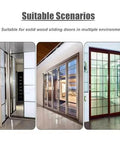 Beefed Up Heavy Duty Aluminum Sliding Barn Door Hardware Kit in various room settings