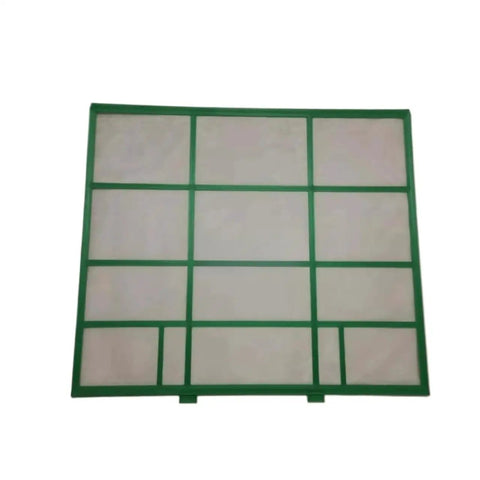 Solid Two Pack Washable Air Conditioner Filters For Split And Window Units Reusable Dust Screen, green mesh design.