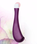 DIY Needle Threading Tool With Purple Scratch Wheel And Yarn Guide For Neat Stitches Even Pinhole Patchwork Hand Weaving And Embroidery Projects For Easy Setup Durable Plastic Body And Precise Circle Pinhole Shapes, purple plastic