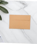 60 Pack Kraft Paper Self-Seal Envelopes, Letter Size 10.8 X 15.9 Cm, Writable For Wedding Invitations, Dope Rustic Look