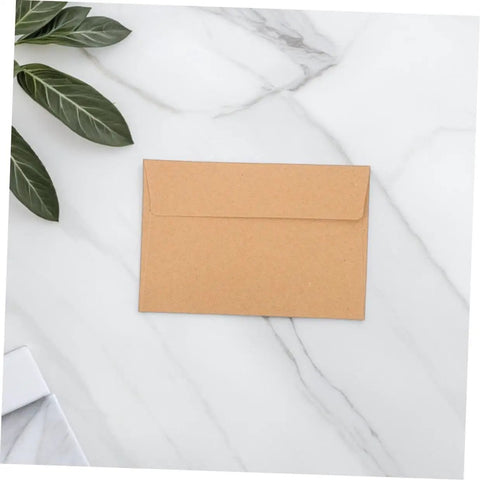 60 Pack Kraft Paper Self-Seal Envelopes, Letter Size 10.8 X 15.9 Cm, Writable For Wedding Invitations, Dope Rustic Look