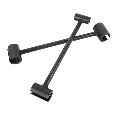 Double Head Steel Door Hinge Adjustment Wrench For Fire, Cleanroom And Security Doors, Easy Grip Bender Tool, Heavy Duty Steel Construction