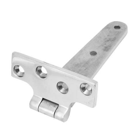 Self Closing Reversible Door Hinge 2 Pack Heavy Duty Stainless Steel T Hinge with Screws, side view