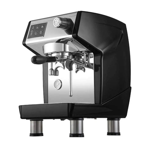 Commercial Grade Italian Espresso Machine With Fresh Grinding, Semi Automatic Operation, 9 Bar Extraction, Milk Frother