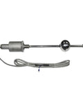 Magnetostrictive liquid level sensor with intrinsically safe design and stainless steel rod, spherical float