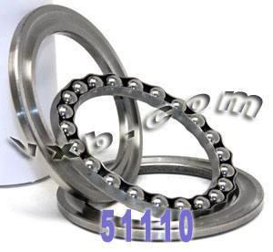 51110 Thrust Bearing 50x70x14mm made of chrome steel, showcasing durable ball bearing components for high axial loads.