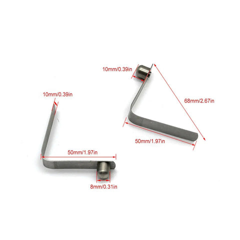 8mm V Shape Spring Clips For Tents And Kayaks with dimensions, Pole Locking Clips, Outdoor Canopy Fasteners