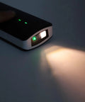 Close-up of Bluetooth Barcode Scanner 1D 2D Wireless Reader for Smartphones, tablets with auto sensing and scanning modes