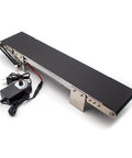 Mini Metal Desktop Conveyor Belt For Small Assembly Lines Electric Conveyor Machine With Friction Experiment Setup, side view