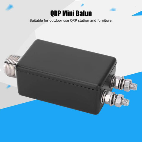 1 To 1 Mini Balun For HF Shortwave Antenna Plug And Play Plastic Shell Balun Outdoor QRP Station Ready Easy Setup Portable Under 100W SSB