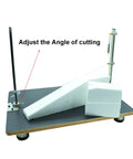 110V Hot Wire Foam Cutter Table With Foot Pad 24W Thermal Foam Cutting Machine for angled cuts on Styrofoam blocks.