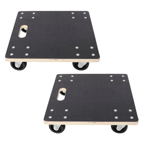 Heavy Duty Furniture Moving Dollies 15 Inch Plywood Roller With Swivel Wheels Up To 1320 Lbs Capacity, non-slip surface and handles.