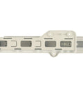 Refrigerator Drawer Slide Rail Replacement 4975JJ2028D OEM Part, white glide track for smooth drawer operation, top view.