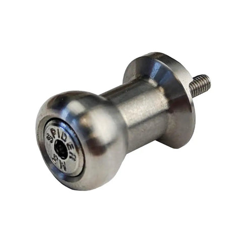 Close-up of Drill Pin Holster Premium CNC Stainless Steel Side Mount Tool Holder for any brand drill or driver.