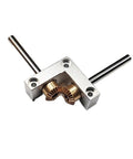 90 Degree Micro Steering Gearbox Right Angle Bevel Drive 1 To 1 Transmission For DIY Projects Aluminum Alloy 4mm To 5mm Shaft 50mm