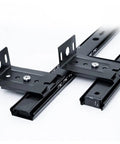 Premium Heavy Duty 350Mm Drawer Slides Featuring Ball Bearing Runners For Kitchen Cabinets And Office Storage With Silver Finish, showing detailed track design.