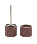 Kickass 12 Point 7 Millimeter Sanding Drum Kit with abrasive band, 7mm arbor for rust removal and surface prep.
