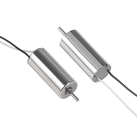 Close-up of 4 Pack 716 Brushed Motors Set 3.7V 45000 RPM 7x16mm High Torque Low Noise With 75mm CW CCW Propellers For FPV RC Quadcopters
