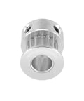 Aluminum 16 Tooth Timing Belt Pulley 5mm Bore 2mm Pitch For 6mm Wide Belts Rock Solid CNC Grade Drive Wheel Close-Up
