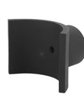 Heavy Duty Iron Bottle Jack Adapter Saddle For 4 Inch Tubes, 20 Ton Capacity, side view showing rugged design and material.