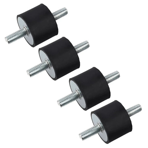 Anti Vibration Rubber Mount M10 40x30 Shock Damper For Air Compressor, Pump, Motor, And Generator, Industrial Grade Vibe Dampener, Heavy Duty Threaded Rubber Mount set of 4