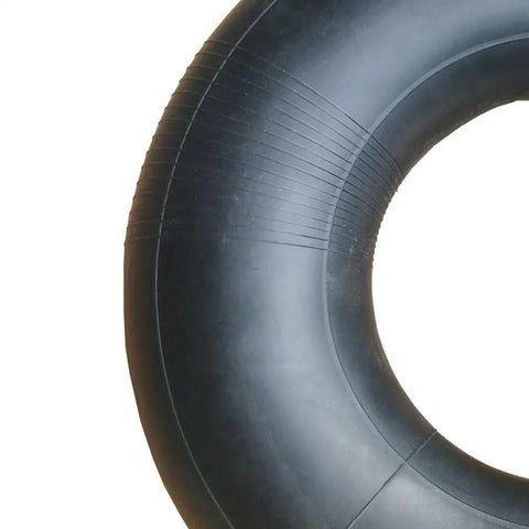 Close-up of a black rubber inner tube from the 2-Pack 15x6.00-6 Inner Tubes With TR-87 Bent Valve Stem For Lawn Mowers Riding Mowers Snow Blowers ATVs