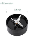 Pack Of 2 Cross Blade Replacement Parts For 250 Watt MB1101 Series Blenders Juicers And Mixers 3.4 inch diameter