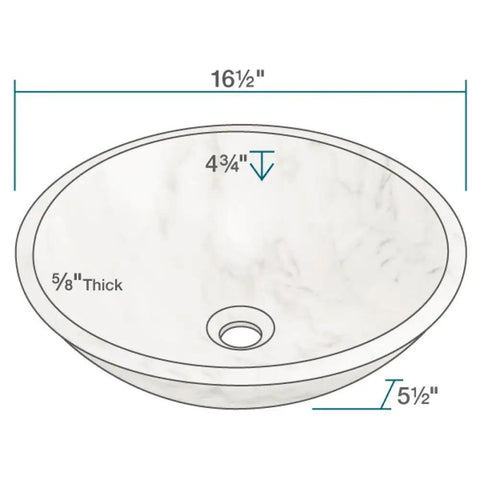 White Granite Vessel Sink 850W Dope Contemporary Round Basin Hand Polished Stone That Shines In Any Modern Bath Durable Stain Resistant Easy To Clean Makes A Bold Spa Like Statement with dimensions.