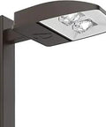 ESX1 LED P2 5000K Type 3 Optic MVOLT Universal Pole Mounting Bi-Level Area Light in bronze, showing lighting detail