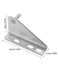 Beefed Up Two Pack Stainless Steel Refrigerator Hinge Kit With Double Bearing And Integrated Base For Chest Freezers Triangular