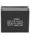 Motor Starting Capacitor Built To Last 350V AC 16uF 50 60Hz Running Capacitor CBB61 with metallized polypropylene shell