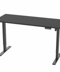 Electric Standing Desk With Memory Height Adjustment, 60 X 24 Inch One Piece Black Top, Holds Up To 220 Lbs, 1B Series, Black Frame