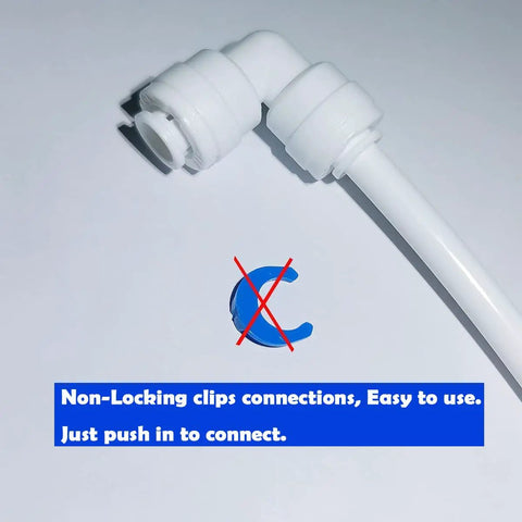 RO Water System Ice Maker Kit One Quarter Inch Tubing With Quick Connect Fittings And Ball Valves For Fridge Ice Makers