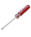 Magnetic U-Type Spanner Screwdriver With 1.7mm Tip And 3 Inch Shaft perfect for nail pulling, features red ergonomic handle.