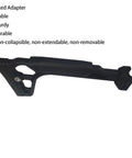 Built Tough Nylon Fixed Stock With Cheek Riser For Picatinny Rails Lightweight Drop In Ready 2 M5 Screw Mount