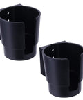 Heavy Duty Cup Holder Wall Mount Pack Of 2 For Boats Cars Trucks RVs And More Built To Last Universal Large Drink Holder Black