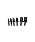 Six-piece Swaging Tool Drill Bit Set With 1/4 3/8 1/2 5/8 3/4 7/8 Inch Bits For Metalworking And Auto DIY Projects High Speed Steel