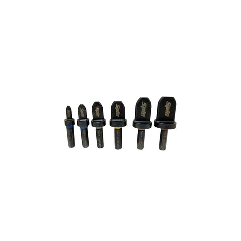 Six-piece Swaging Tool Drill Bit Set With 1/4 3/8 1/2 5/8 3/4 7/8 Inch Bits For Metalworking And Auto DIY Projects High Speed Steel