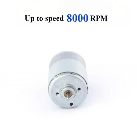 Pro Grade Dc High Speed Electric Motor 385 Size With Badass Strong Magnets And Kickin High Torque Rated for heavy duty DIY kits, featured with up to speed 8000 RPM.