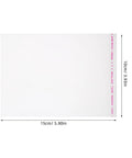 Self Sealing Clear Cookie Bags For Individual Packaging, 100 Pack, OPP Material Snack Bags, dimensions shown in image