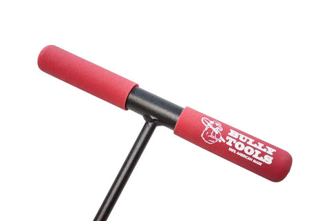 T-handle of 48 Inch Steel Soil Probe With T Style Handle Built Tough For Deep Soil Sampling And Underground Utility Locator