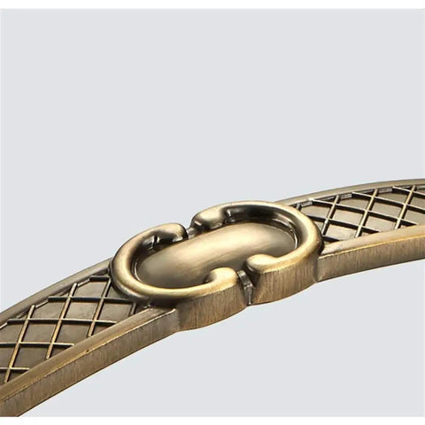 Antique Bronze Zinc Alloy Cabinet Handle detail showing non fade finish, easy install design for kitchen cupboards and furniture