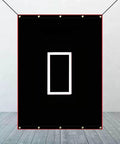 Baseball Softball Batting Cage Backstop With 4 By 6 Foot Strike Zone Target Cloth For Backyard Practice And School Training