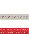 Precision Ground Flat Stock Pro Grade For Intricate Projects O One Tool Steel One And A Half Inch Wide Three Sixteenths Inch Thick Eighteen Inch Length Great For Amateurs And Pros shown flat with printed measurements